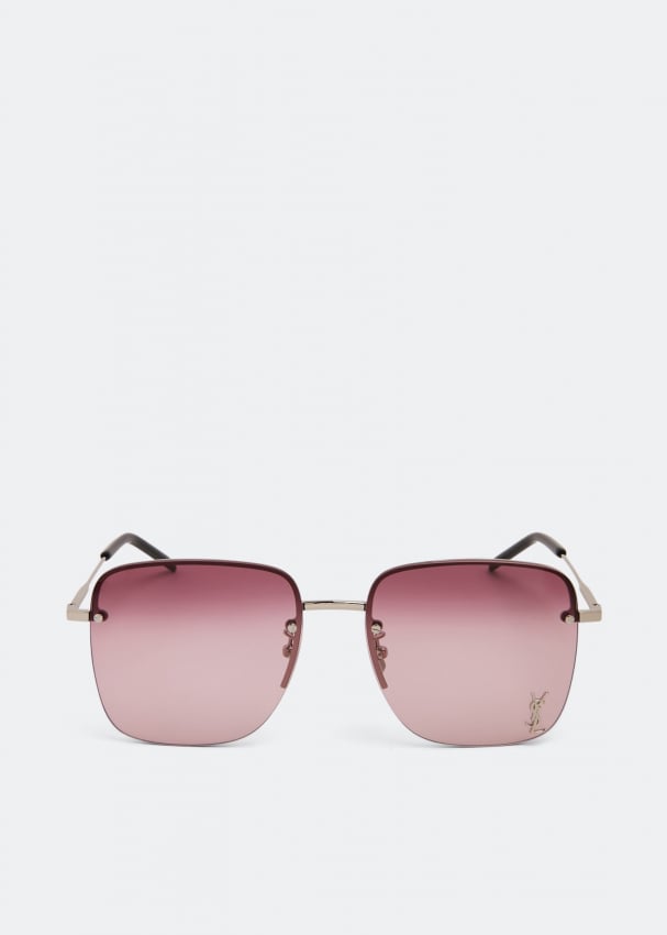 цена Солнечные очки SAINT LAURENT Monogram SL 312 sunglasses, фиолетовый