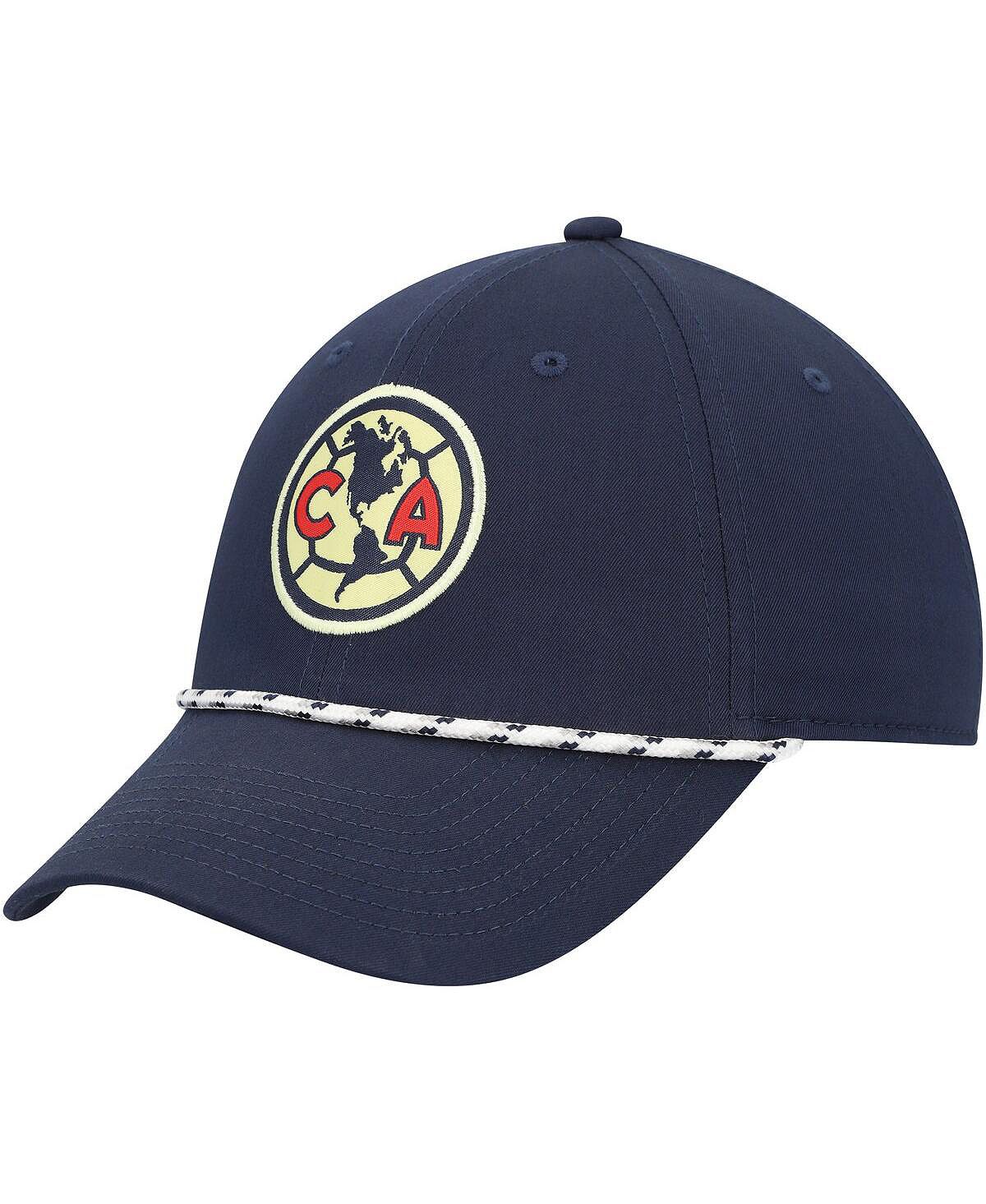 мужская синяя регулируемая шляпа cruz azul club gold fan ink Мужская темно-синяя регулируемая шляпа Club America Golf Legacy91 Nike