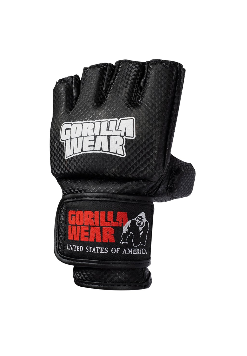 Перчатки с короткими пальцами MANTON MMA (WITH THUMB) Gorilla Wear, цвет black перчатки mma legenda black m