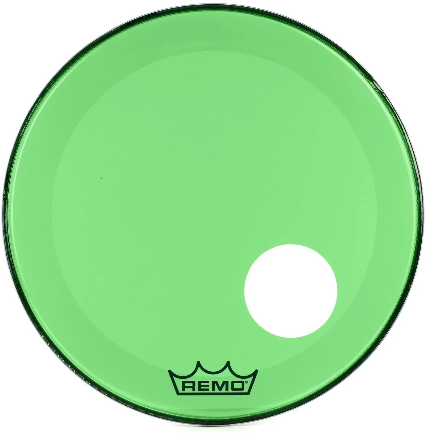 

Пластик для бас-барабана Remo Powerstroke P3 Colortone Green — 22 дюйма — с отверстием для порта