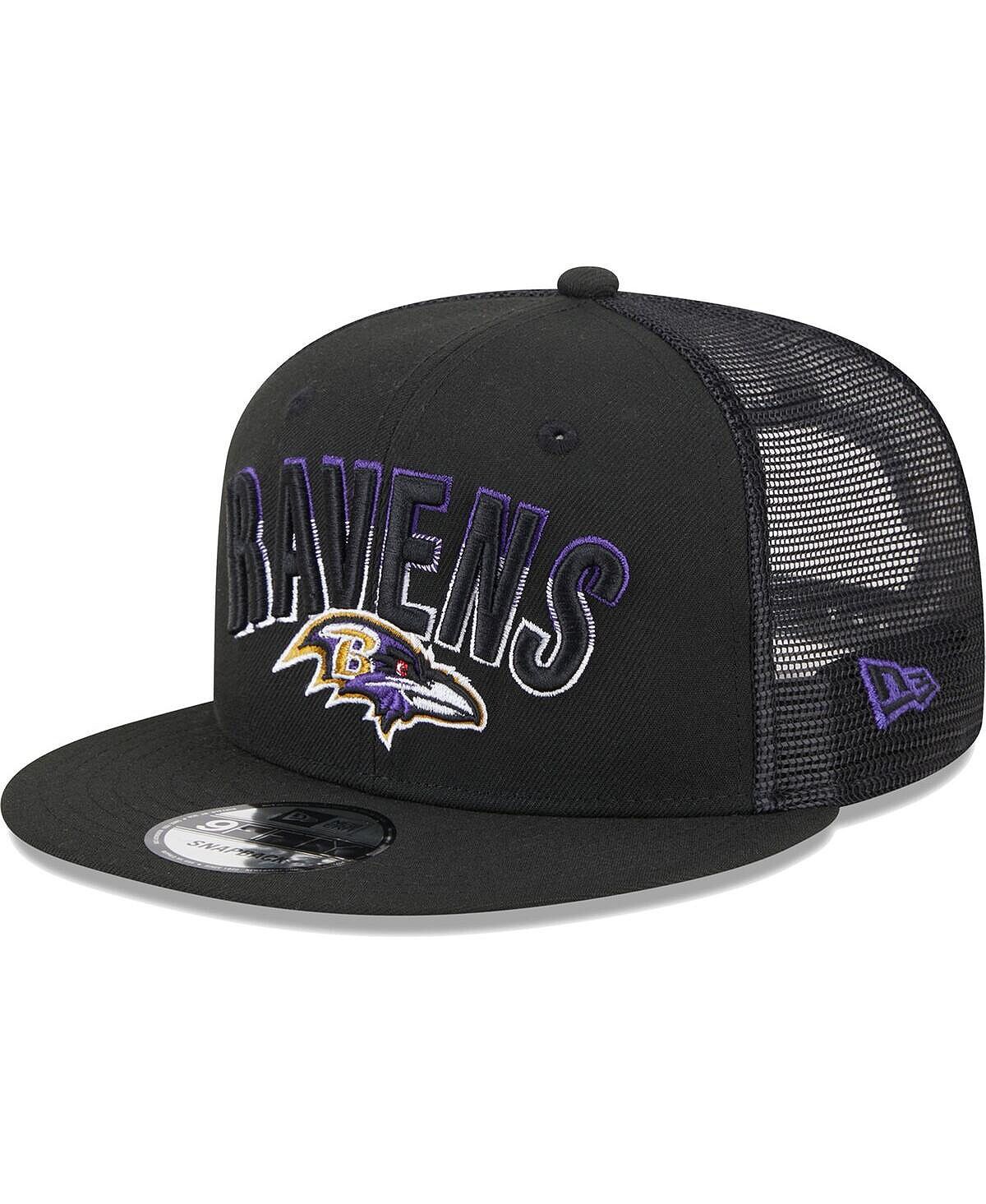 

Мужская черная бейсболка Baltimore Ravens Grade Trucker 9FIFTY Snapback New Era