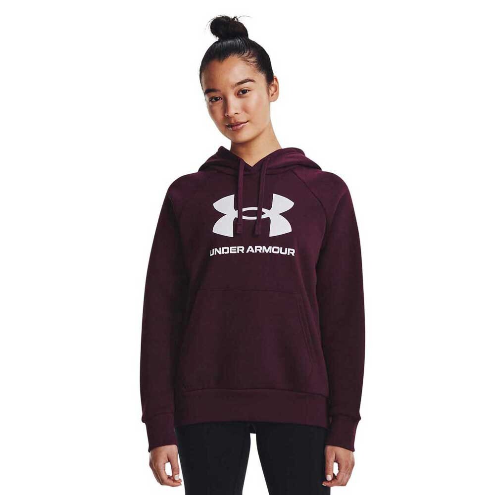 

Худи Under Armour Rival Fleece Big Logo, фиолетовый