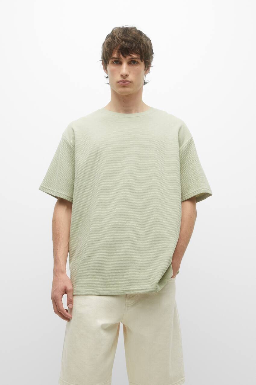 

Османская трикотажная футболка Pull&Bear, зеленый