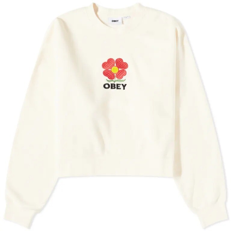 

Толстовка Obey Obey Amelia Flower Crew Neck, светло-бежевый