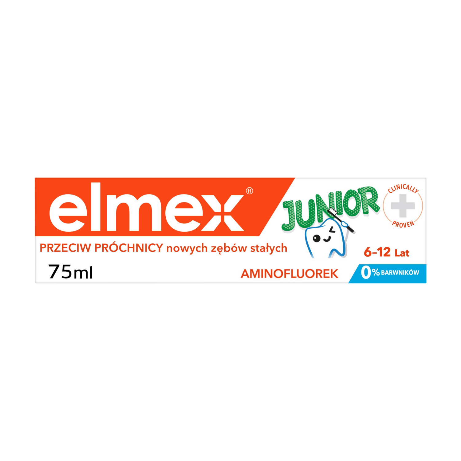Elmex Junior зубная паста 7-12 лет, 75 мл