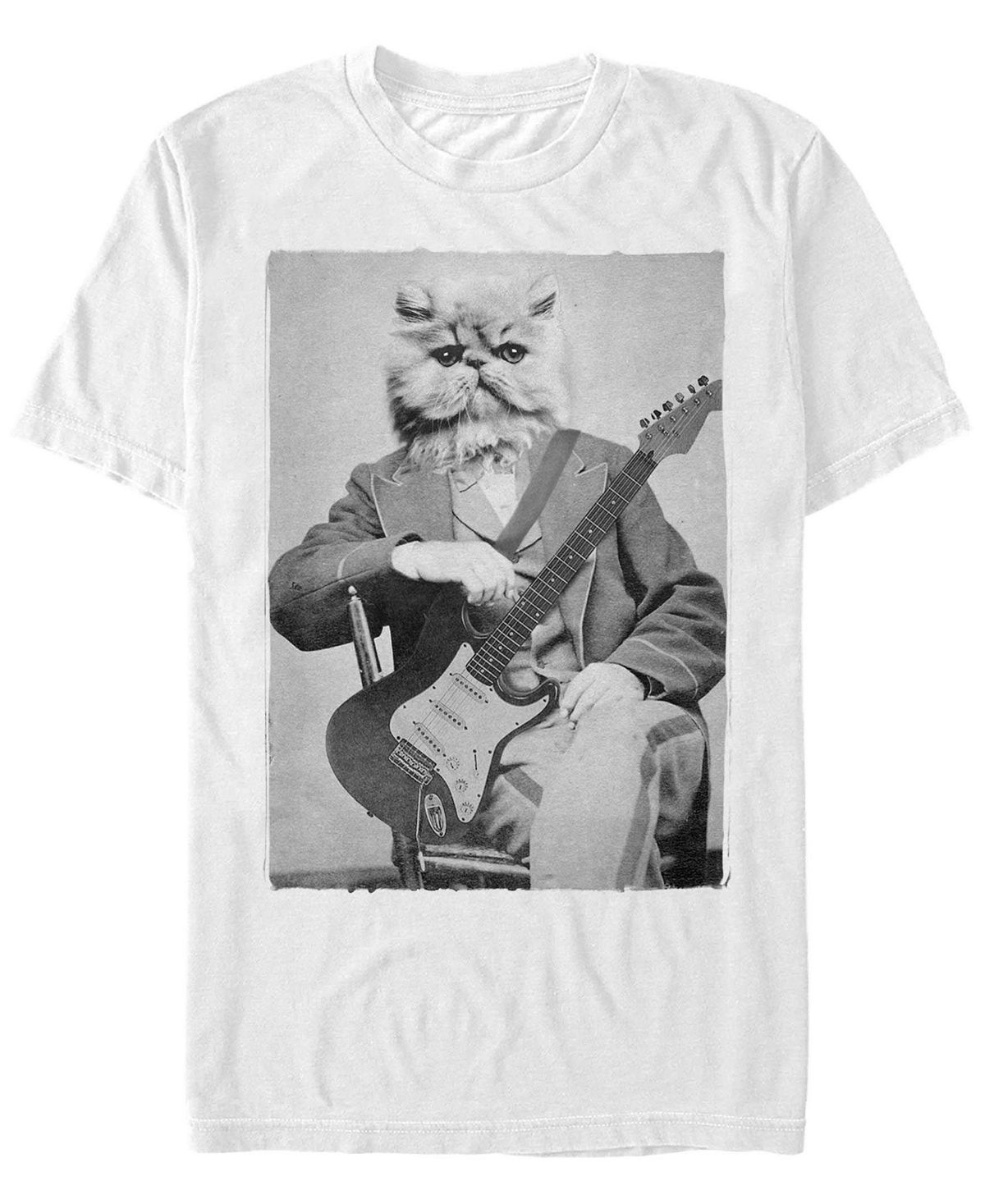 Мужская футболка с круглым вырезом с короткими рукавами cat levine Fifth Sun, белый фотографии