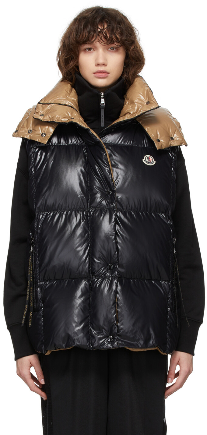 

Черный пуховый жилет Luzule Moncler