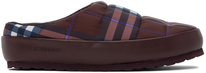 

Пурпурные тапочки в винтажную клетку Northaven Burberry
