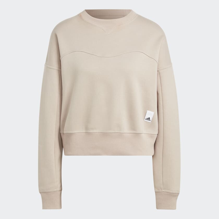 

Свитшот Adidas Lounge Fleece, светло-бежевый