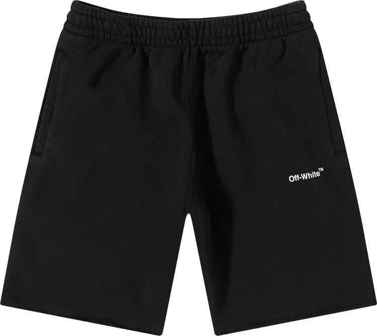 Спортивные шорты Off-White Single Arrow Pocket Sweatshort 'White/Black', белый - фото