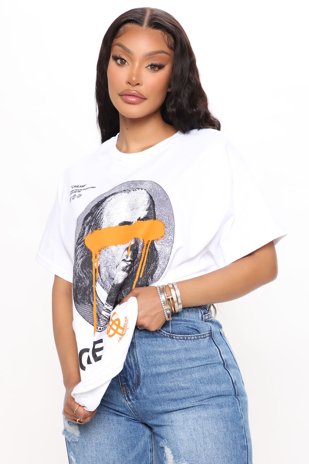 

Футболка Fashion Nova SPDN743W, белый
