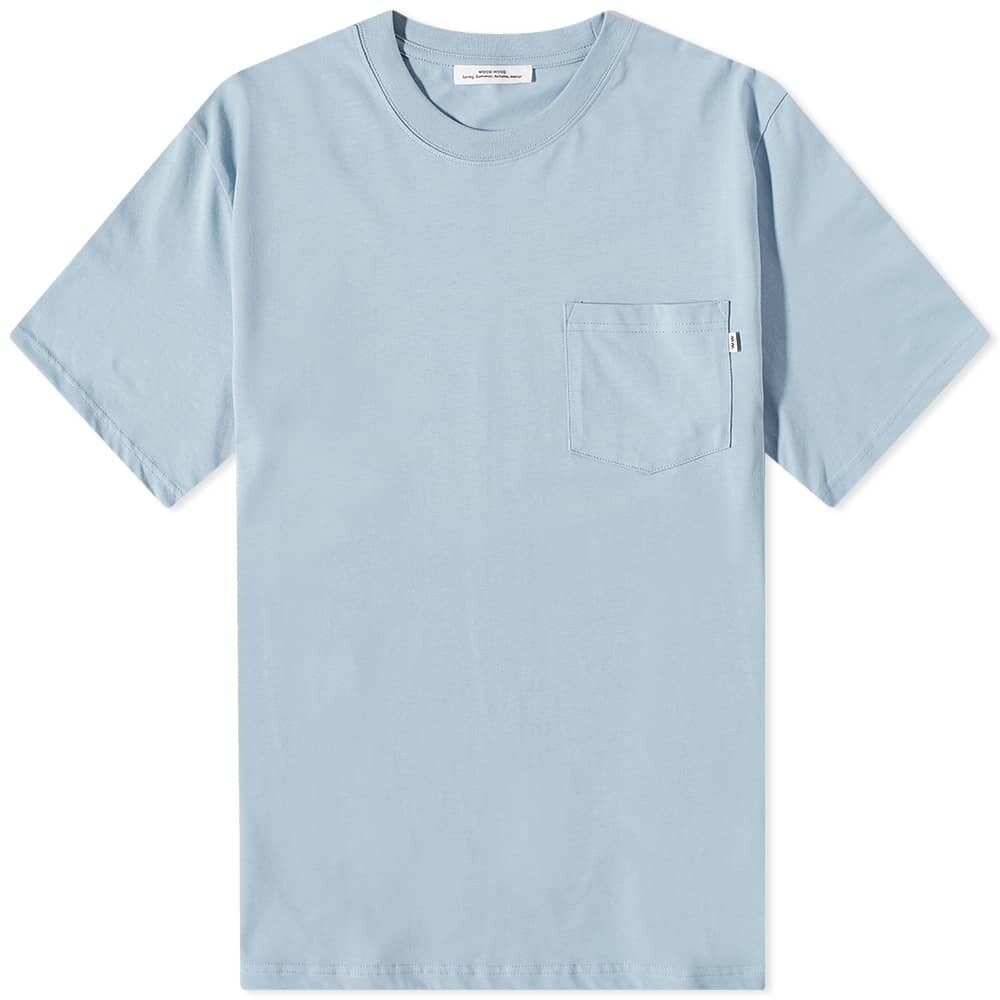 

Футболка Wood Wood Bobby Pocket Tee, Синий