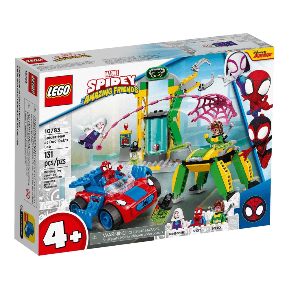 Конструктор LEGO Super Heroes 10783 Человек-паук в лаборатории Дока Ока конструктор lego spidey 10783 человек паук в лаборатории доктора осьминога 131 деталей