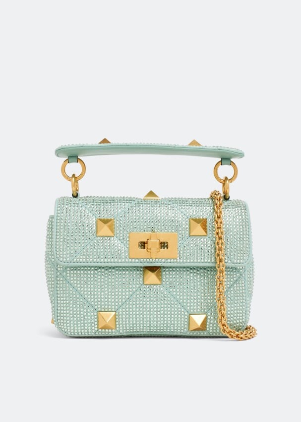 

Сумка VALENTINO GARAVANI Roman Stud small shoulder bag, зеленый