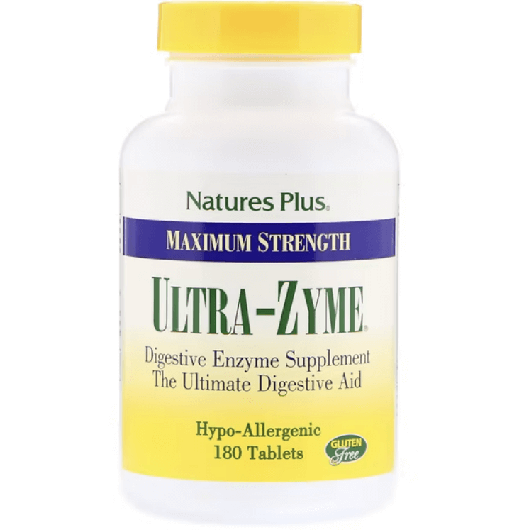 Максимальная сила Ultra-Zyme, 180 таблеток, NaturesPlus naturesplus ultra t male повышение тестостерона для мужчин максимальная сила 60 таблеток