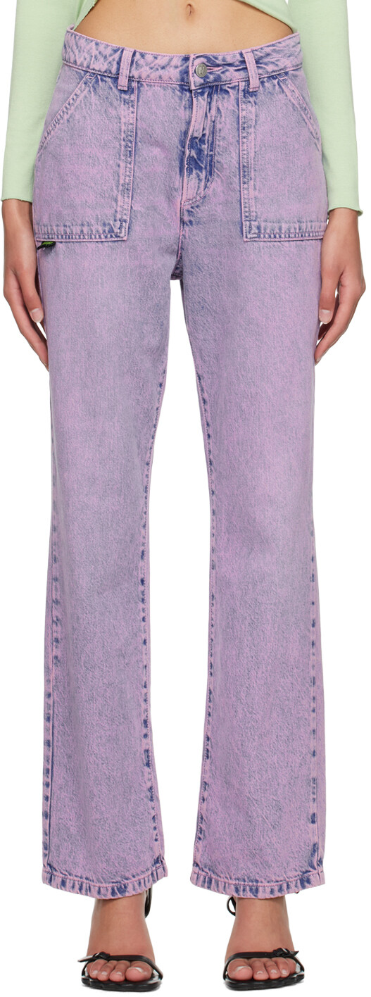 

SSENSE Эксклюзивные фиолетовые джинсы AVAVAV