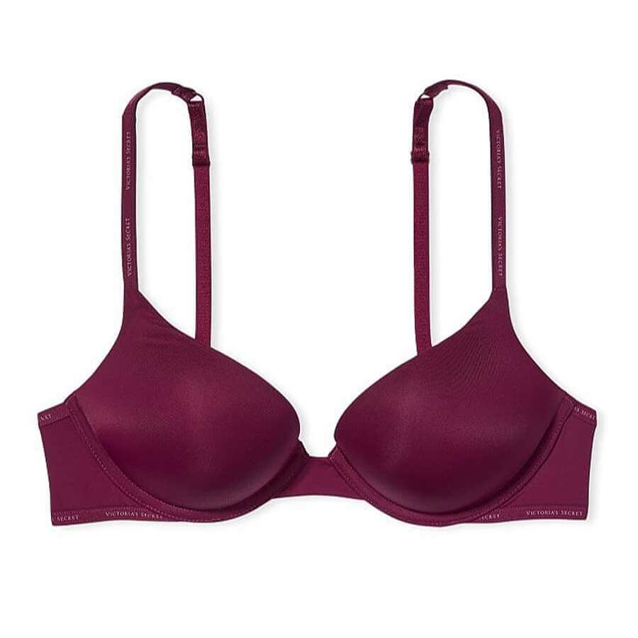 

Бюстгальтер Victoria's Secret T-Shirt Bombshell Add-2-Cup, бордовый
