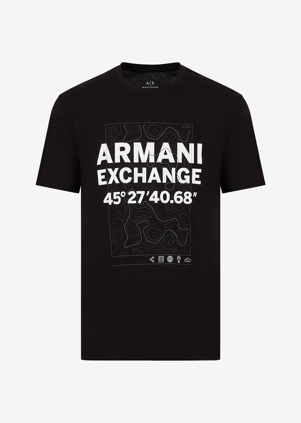 

Футболка стандартного кроя Armani Exchange, черный