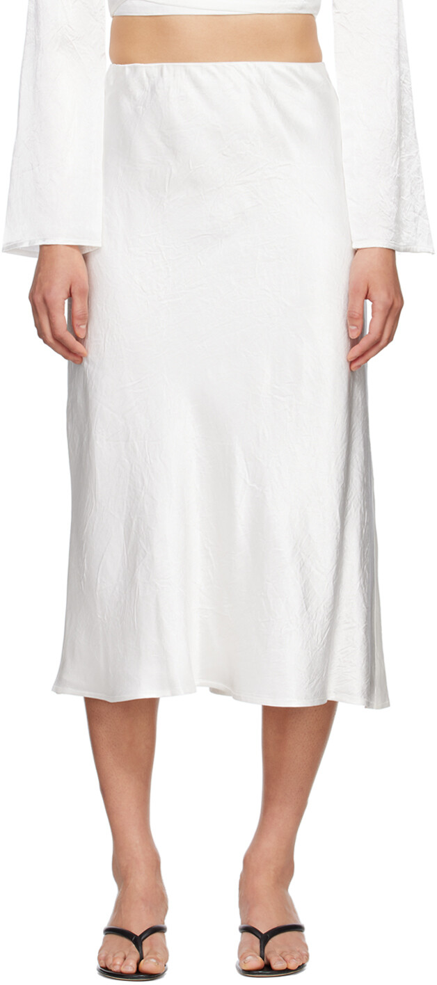 

Юбка миди SSENSE Exclusive White Crush THIRD FORM