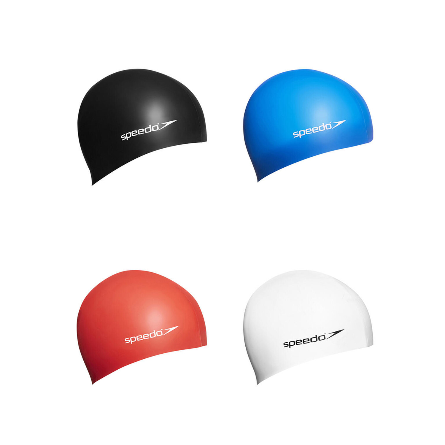 

Шапочка для плавания детская Speedo Flat Sil Cap P12, черный