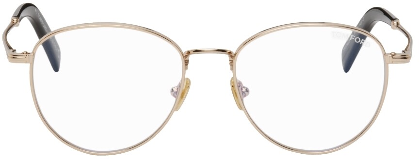 

Золотые круглые очки TOM FORD