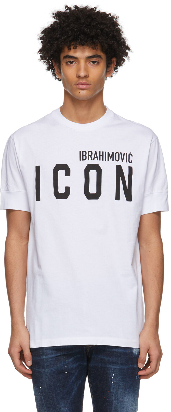 

Белая футболка Ibrahimovic Edition 'Icon' Dsquared2