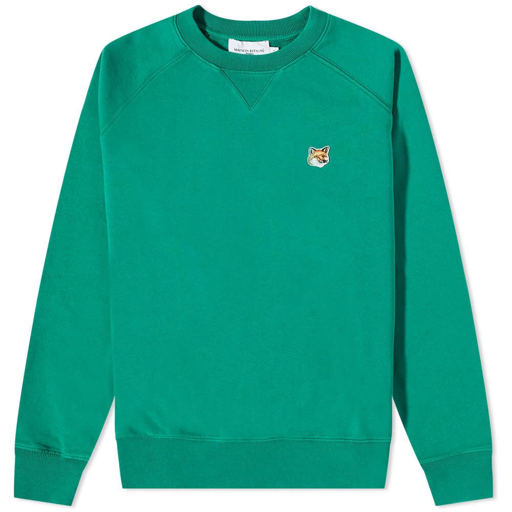

Толстовка Maison Kitsune Fox Head Patch Classic Crew Sweat, Зеленый