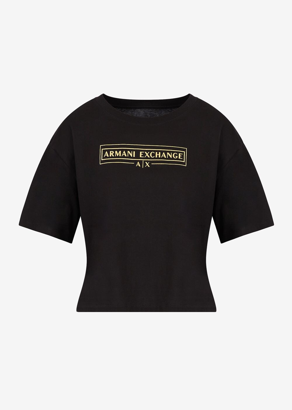 

Укороченные футболка Armani Exchange, черный
