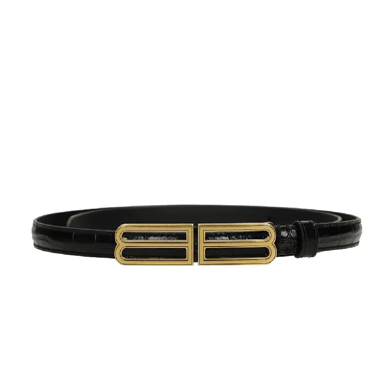 

Ремень Balenciaga Stretc B15 n Leather, черный