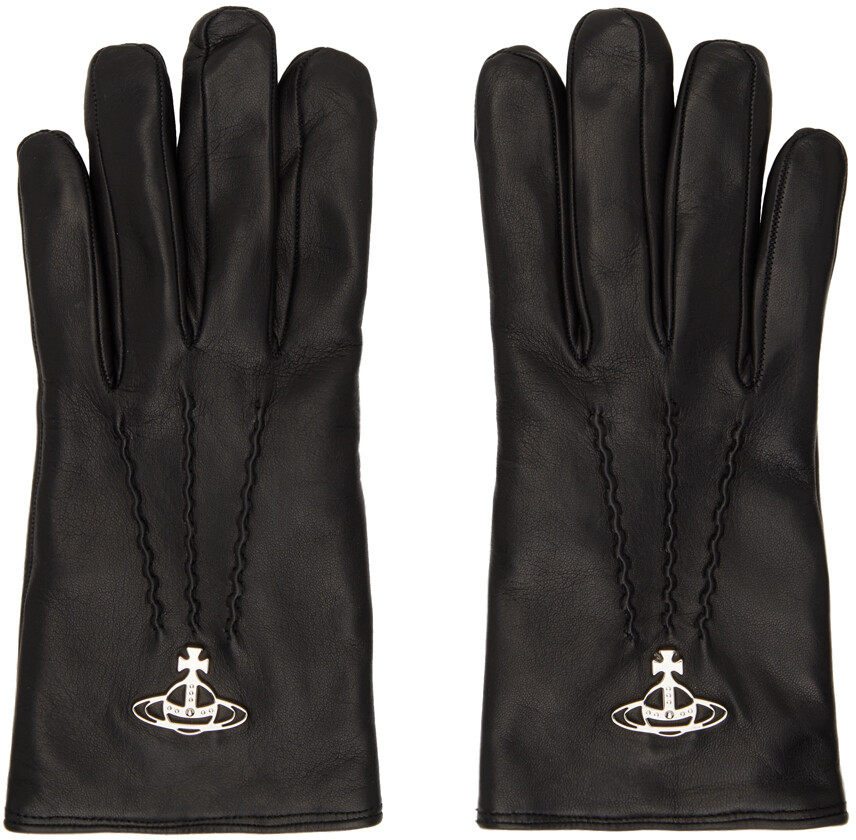 

Классические перчатки Black Orb Vivienne Westwood
