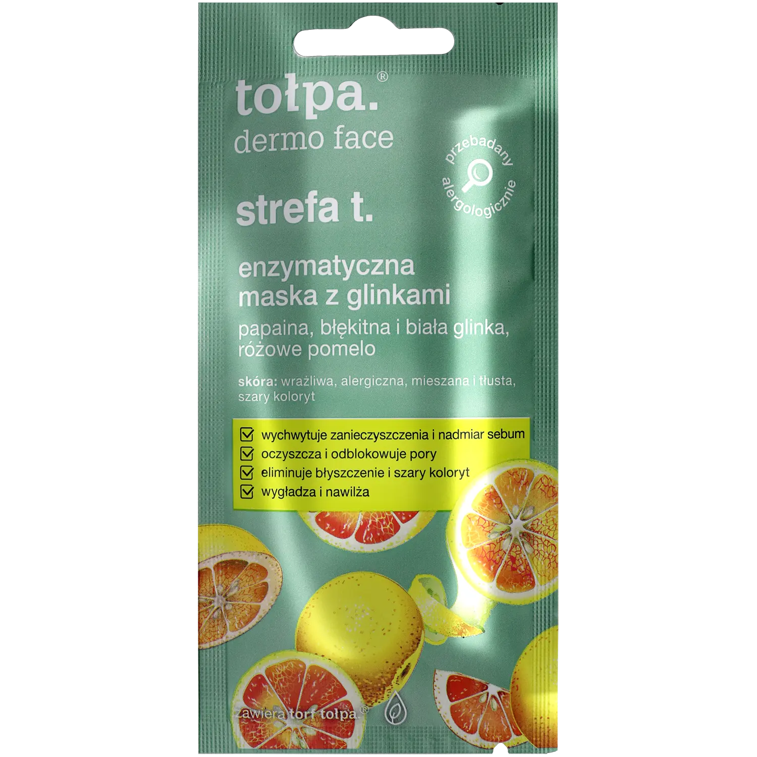 

Tołpa Dermo Face Strefa T энзимная маска с глиной, 8 мл
