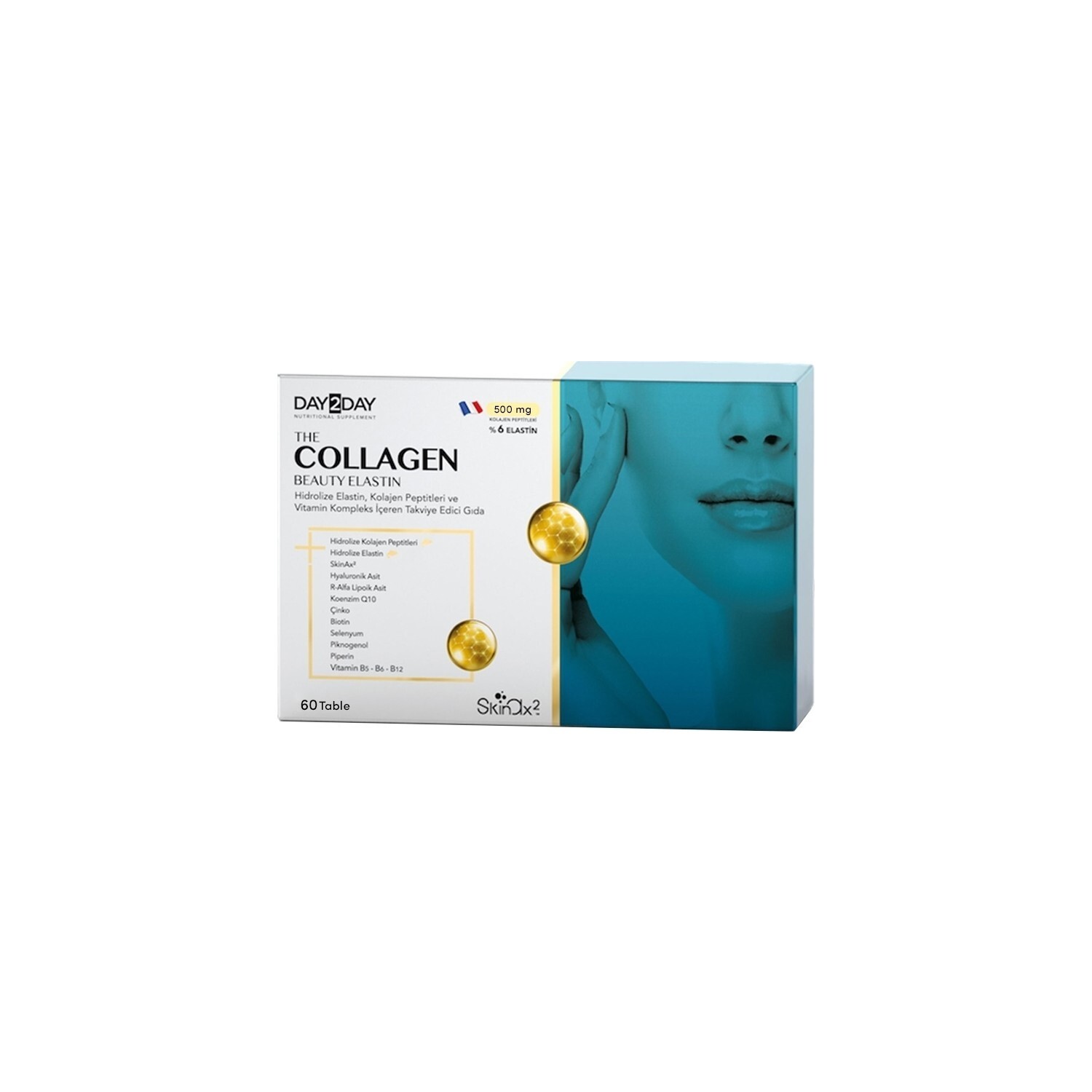

DAY2DAY The Collagen Beauty Elastin 500 Mg 60 Tablet