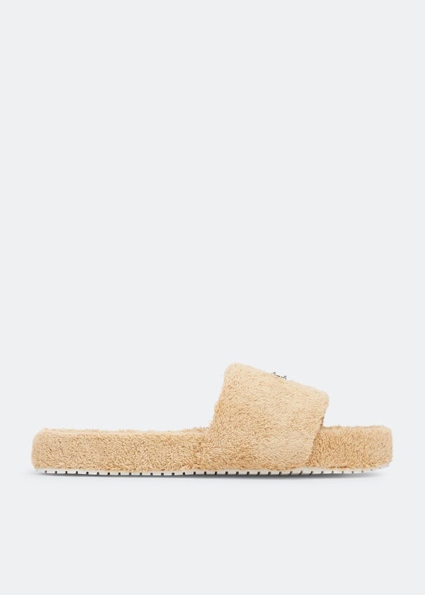 

Шлепанцы DOLCE&GABBANA Terrycloth slides, бежевый