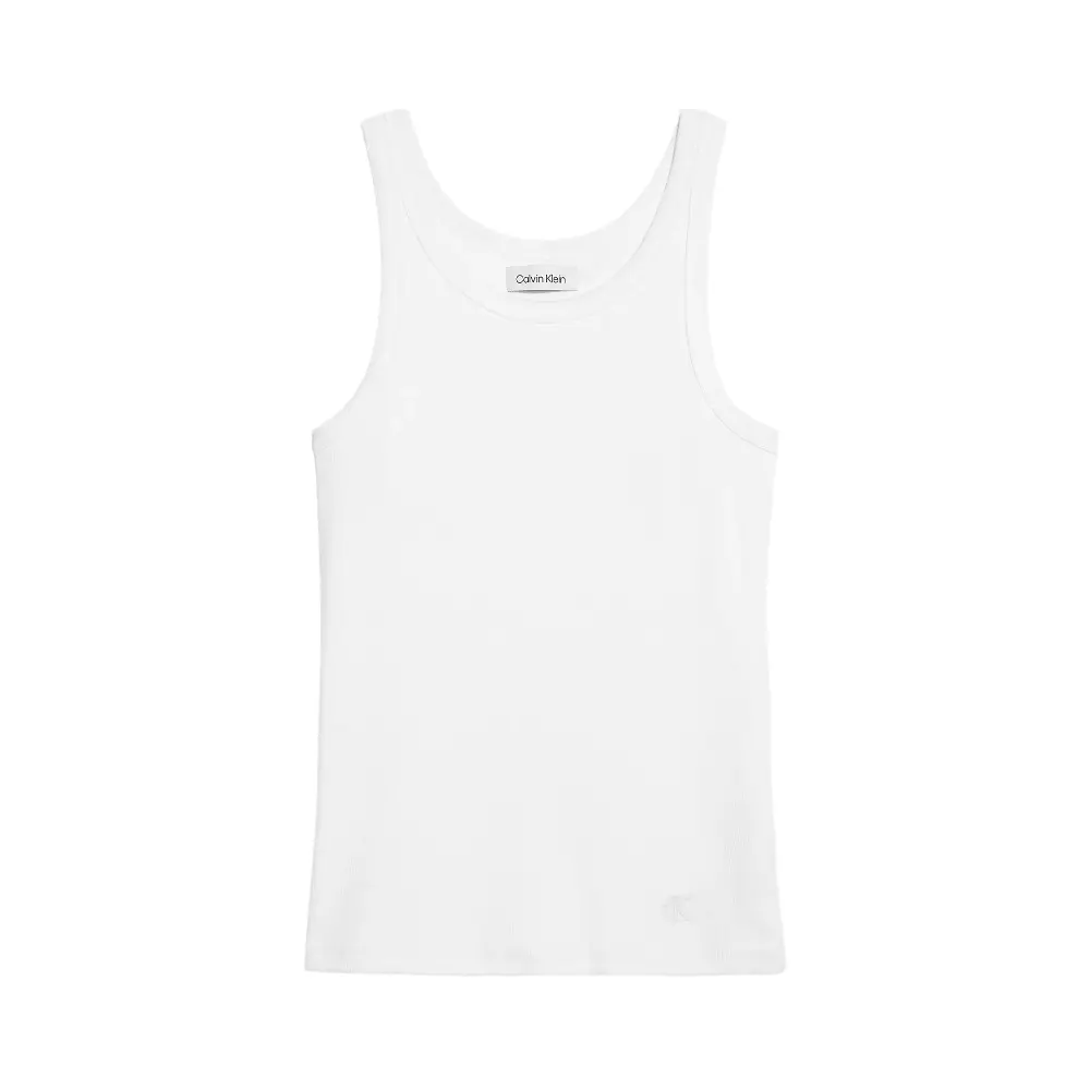 

Топ Calvin Klein Cotton Contour Rib, белый