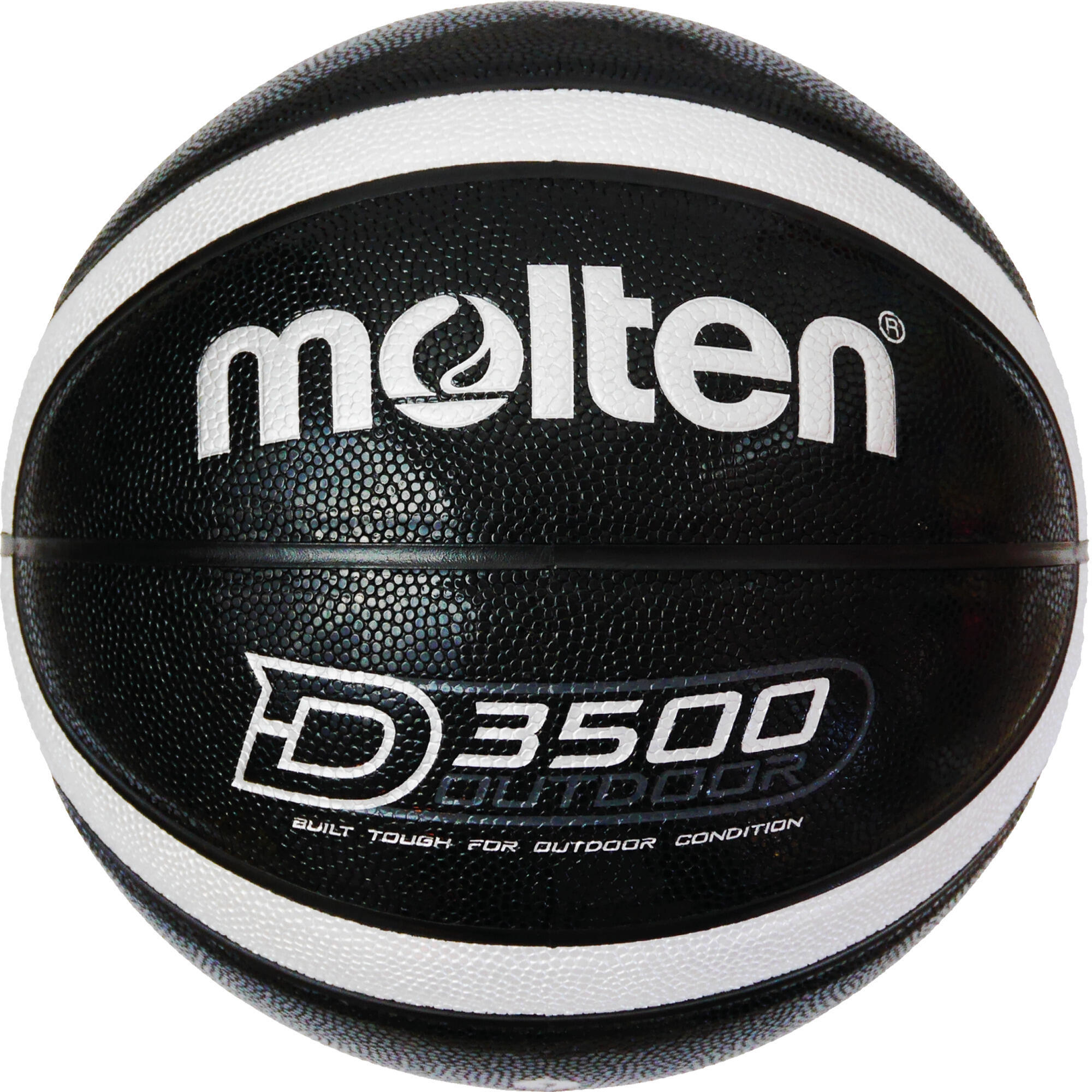 Расплавленный баскетбольный мяч на открытом воздухе, размер 7 MOLTEN, черное серебро