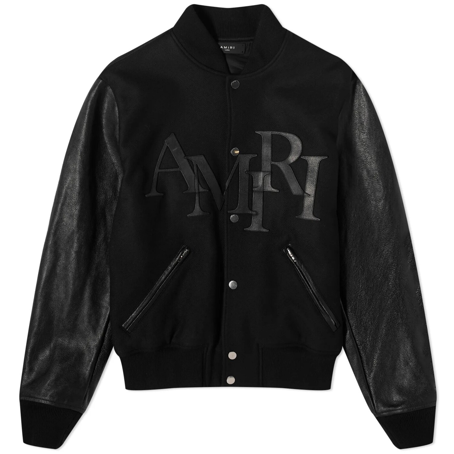 

Куртка Amiri Staggered Logo Varsity, черный