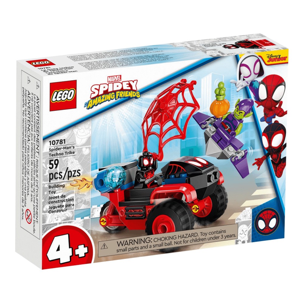 конструктор lego super heroes 854153 брелок для ключей miles morales Конструктор LEGO Super Heroes 10781 Miles Morales: техно-трик Spider-Mans