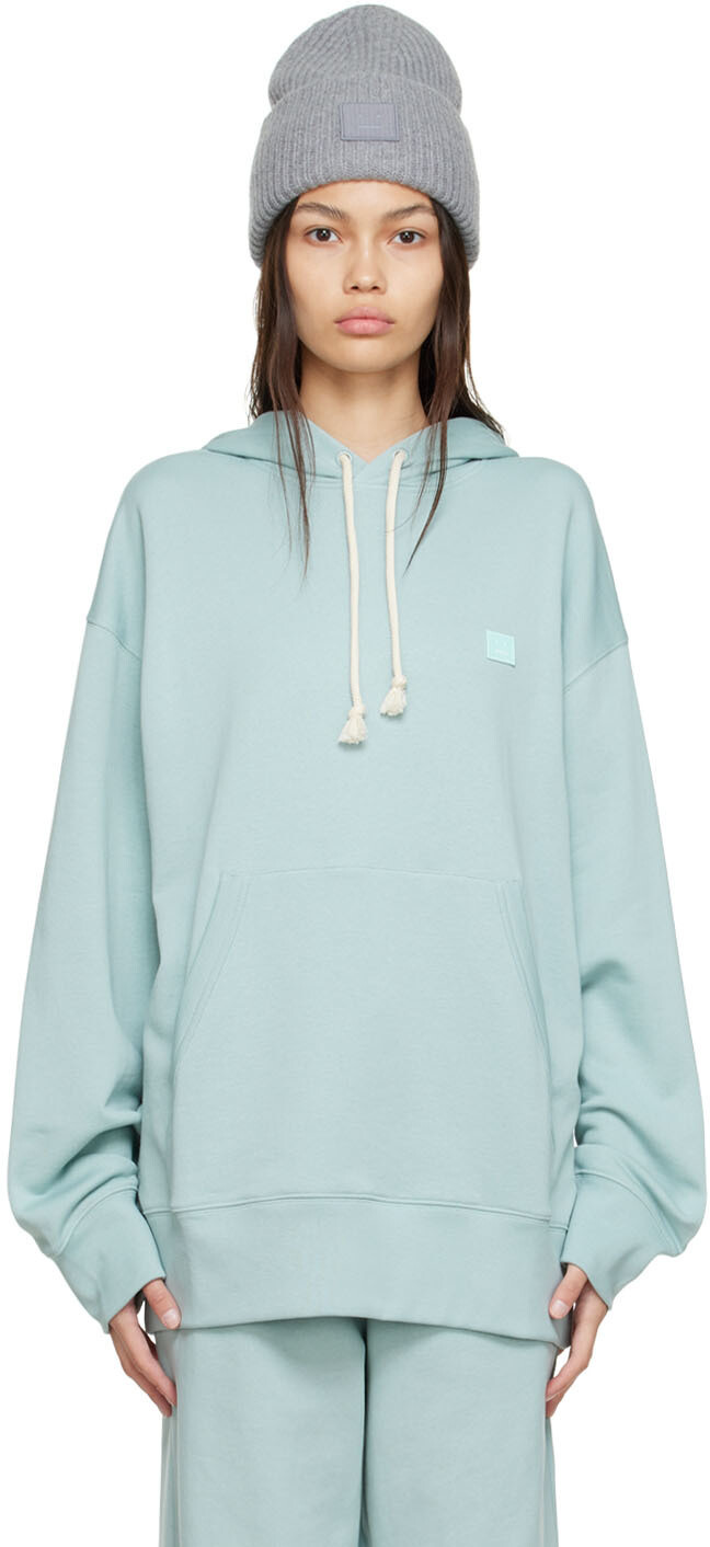 

Синяя худи из органического хлопка Acne Studios, Синий
