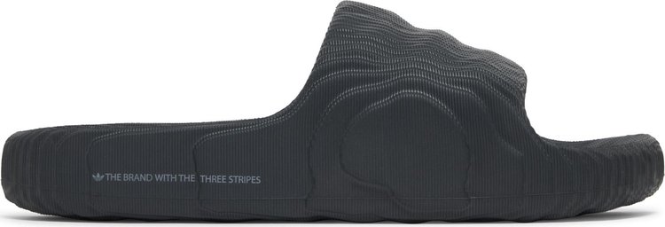 Сандалии Adidas Adilette 22 Slides 'Carbon', черный - фото