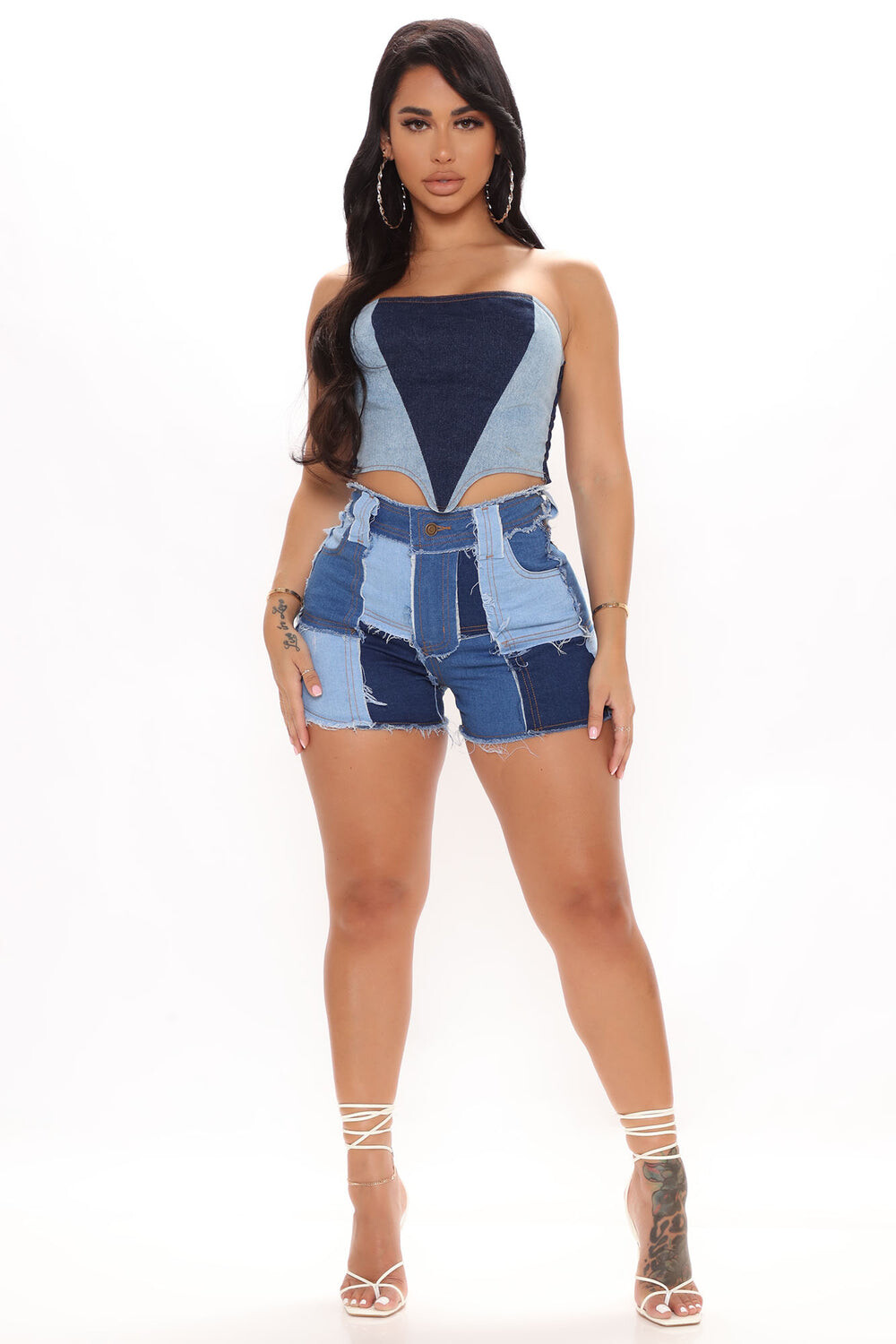 

Джинсовые шорты Fashion Nova FAA57, синий
