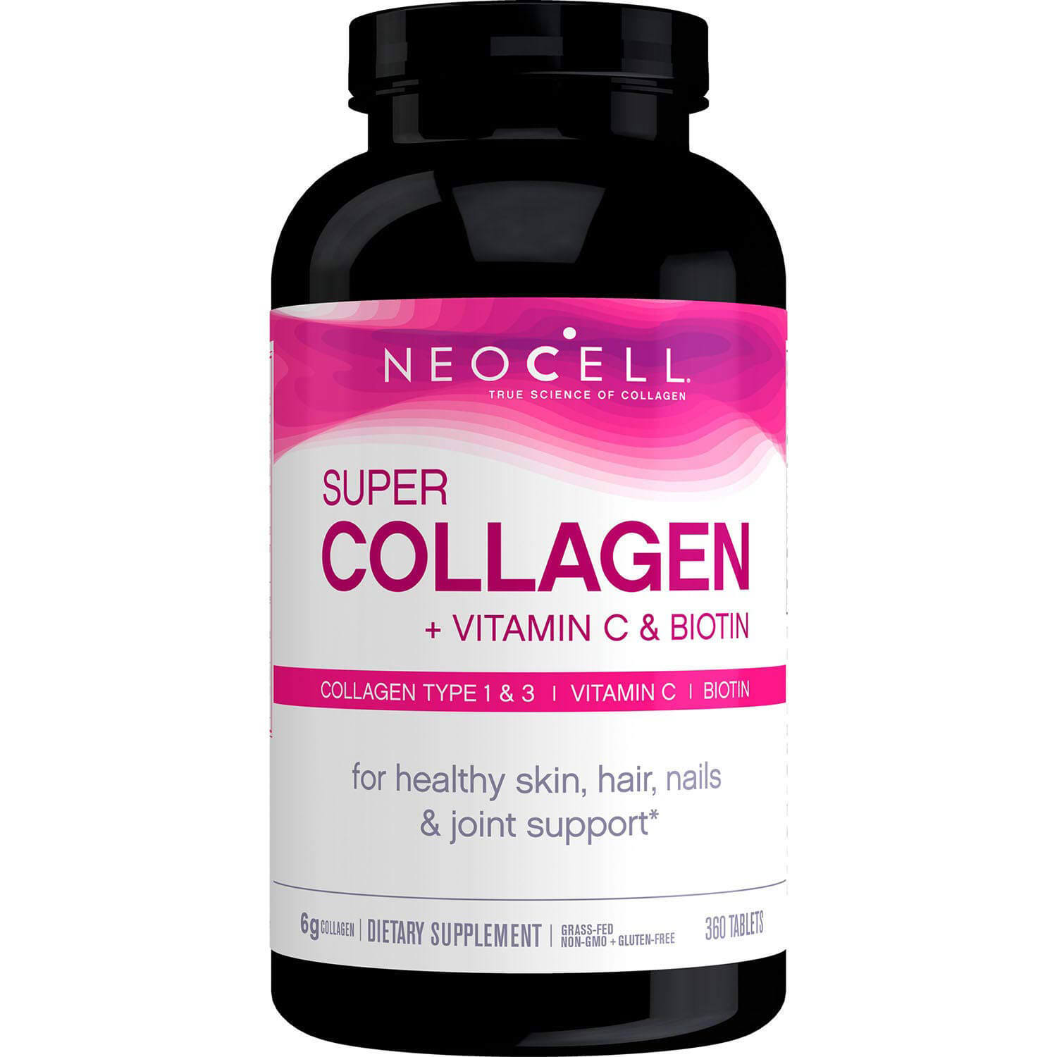 Комплекс коллагена с биотином и витамином С NeoCell Super, 360 таблеток neocell super collagen plus коллаген с витамином c и гиалуроновой кислотой 195 г 6 9 унции