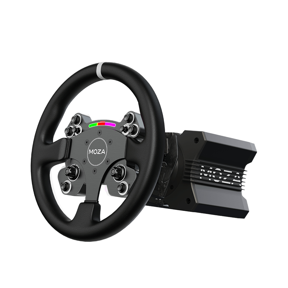 Руль Moza R9, База руля R9 + руль CS V2P, черный руль moza gs v2p steering wheel rs056