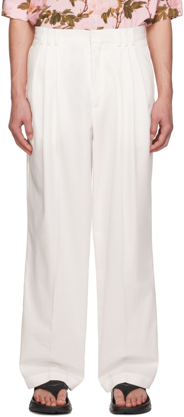 

Брюки Off-White 80-х LU'U DAN, Белый, Брюки Off-White 80-х LU'U DAN
