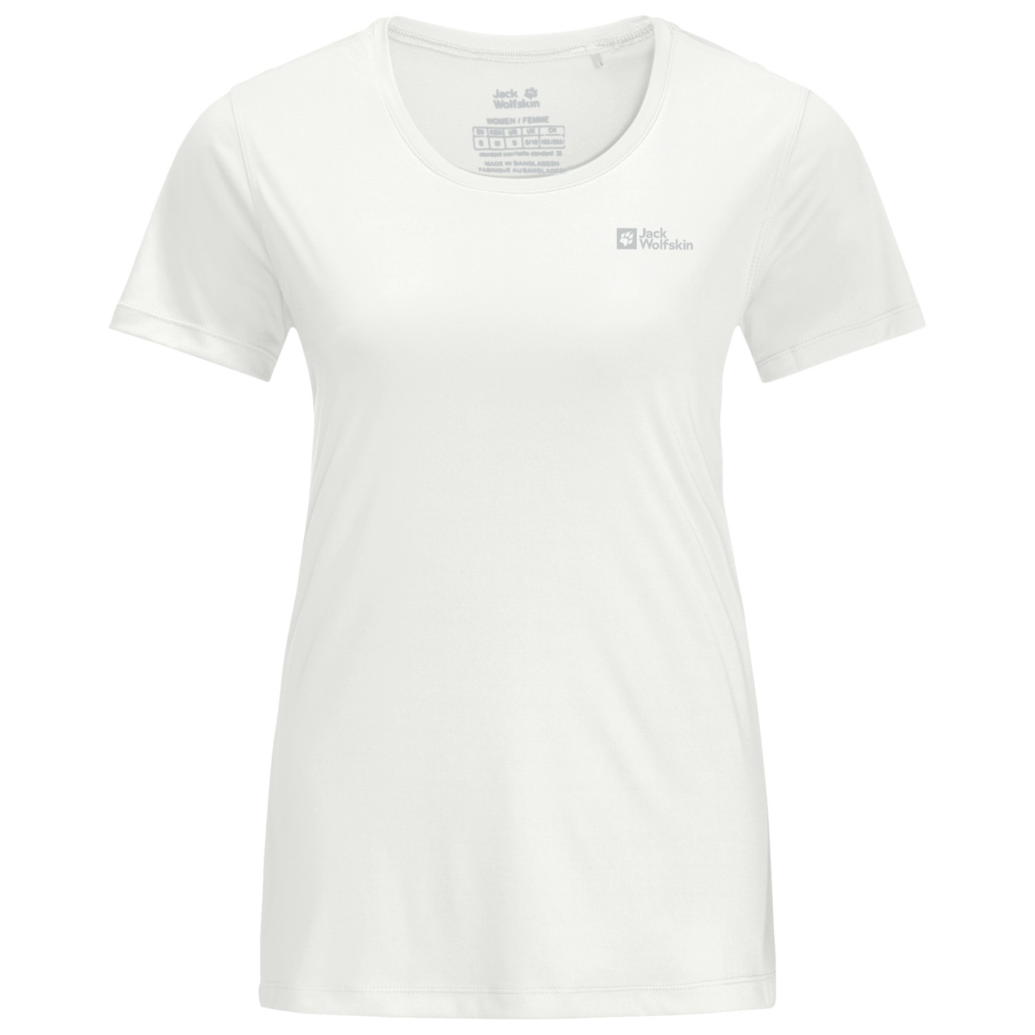 цена Функциональная рубашка Jack Wolfskin Women's Tech Tee, цвет Stark White