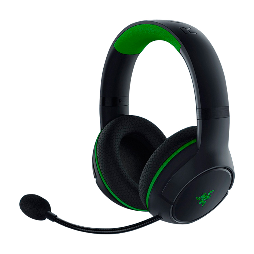 игровая гарнитура razer kaira x for xbox lime headset razer kaira x for xbox lime headset rz04 03970600 r3m1 Беспроводная гарнитура Razer Kaira для Xbox, черный/зеленый