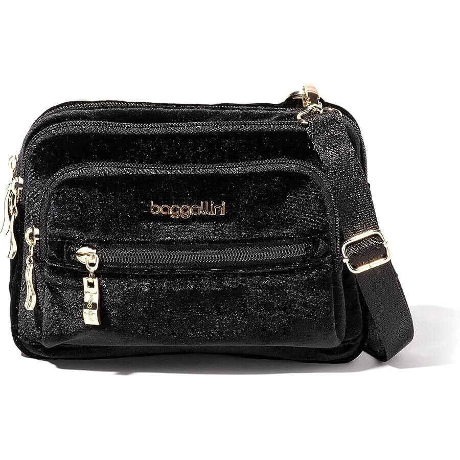 

Сумка Baggallini Triple Zip, черный