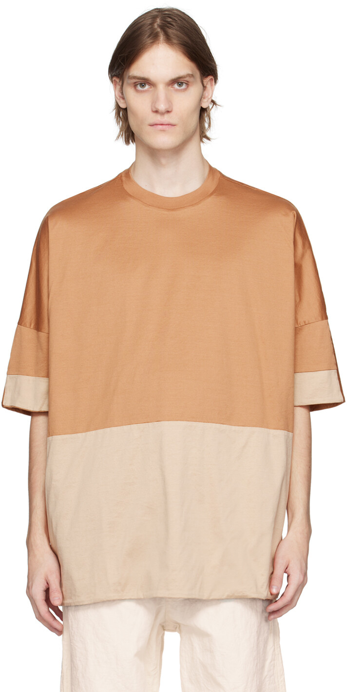 

Двусторонняя футболка Off-White & Tan Reve CASEY CASEY, Серый