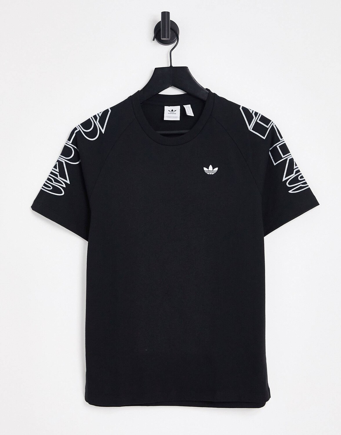

Черная свободная футболка adidas Originals