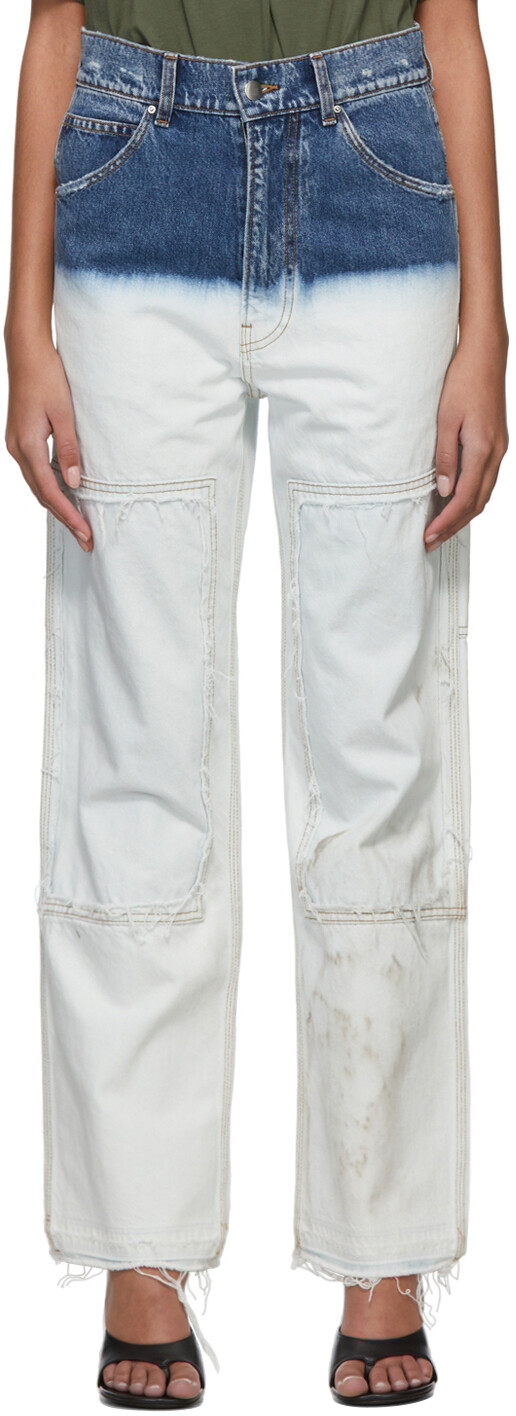 

Белые джинсы плотника AMIRI