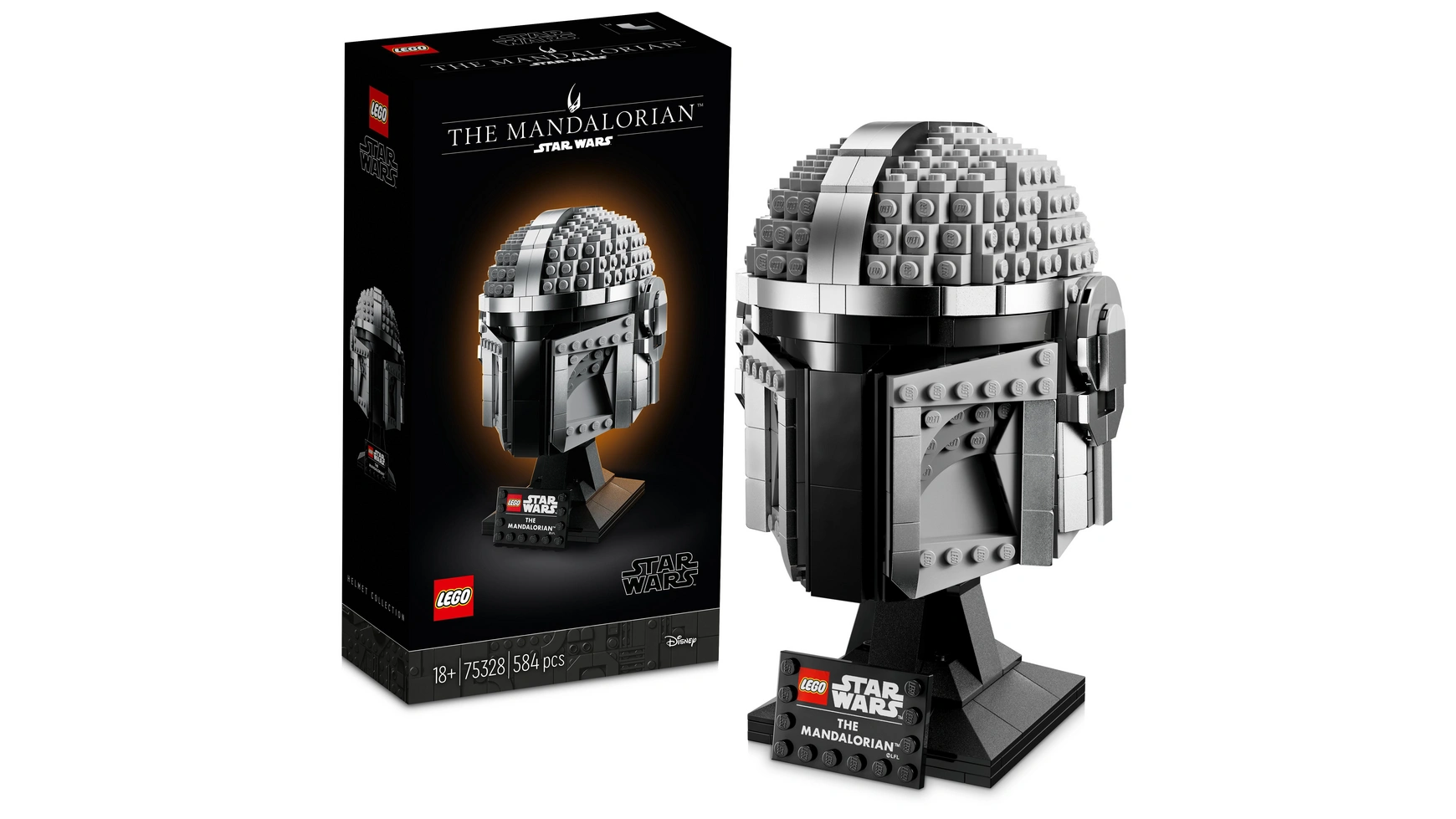 цена Lego Star Wars Мандалорский шлем, коллекционная модель для взрослых